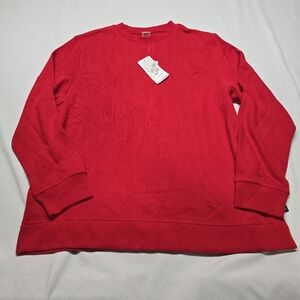 New Pendelton Originals Red Pullover Sweatshirt 100% Cotton